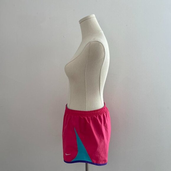 Nike Pink And Blue Running Shorts - Picture 2 of 5